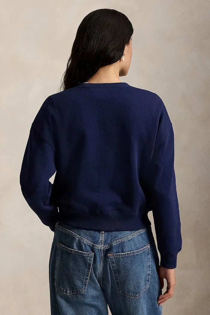 Polo Ralph Lauren fermuarlı kadın sweatshirt pamuklu