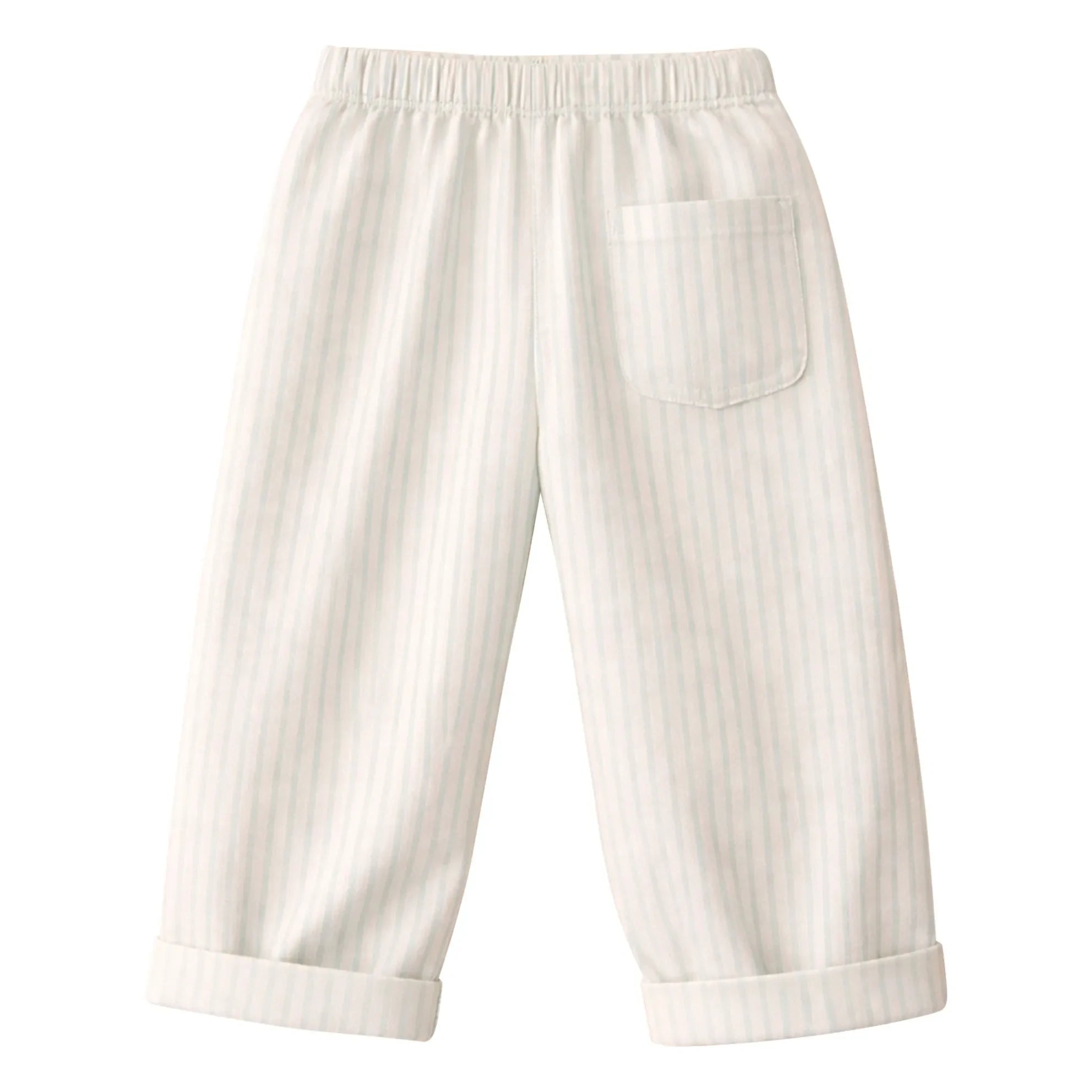 Lililotte - Paul Striped Gabardine Organic Cotton Pants | Mint Green