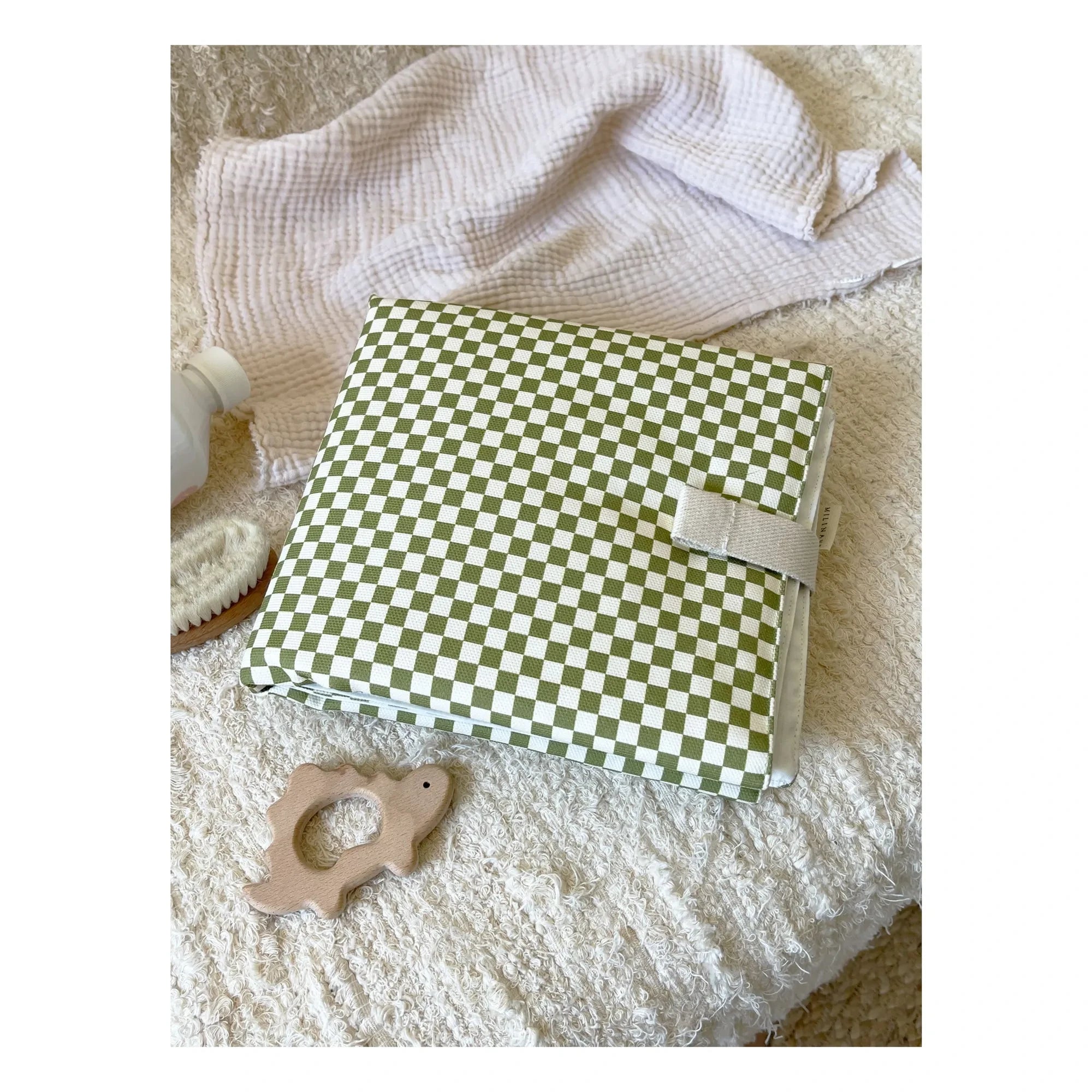 Milinane - Man Travel Baby Changing Mat | Ecru