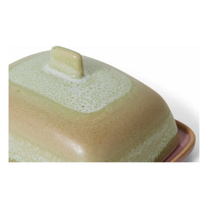 HKliving - Skyline Butter Dish | Light Green