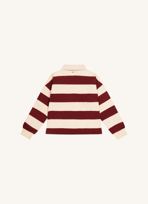Tumble N'Dry - Adele Organic Cotton Polo Collar Sweater | Faded Pink