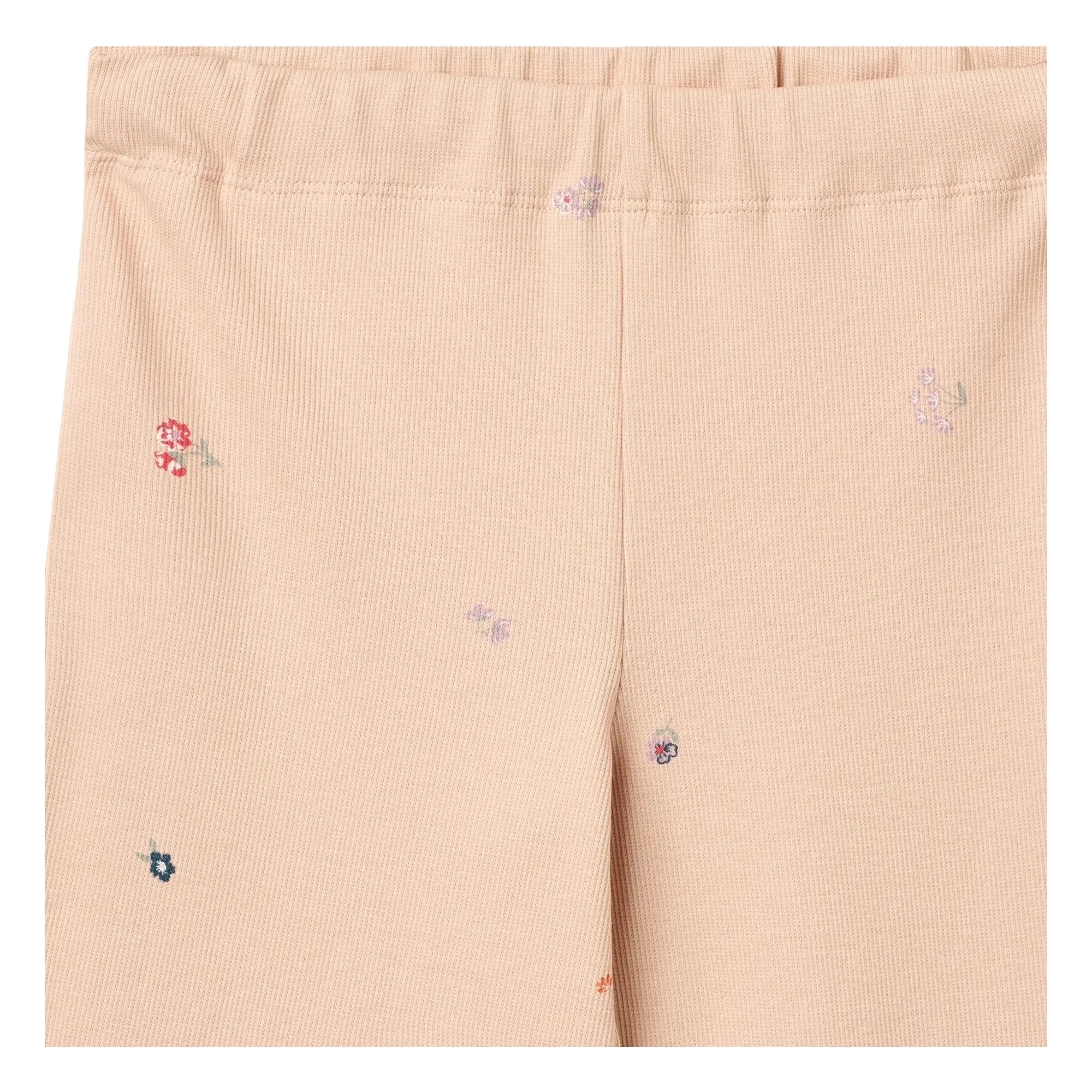 Wheat - Ela Organic Cotton Floral Pattern Pants | Peach