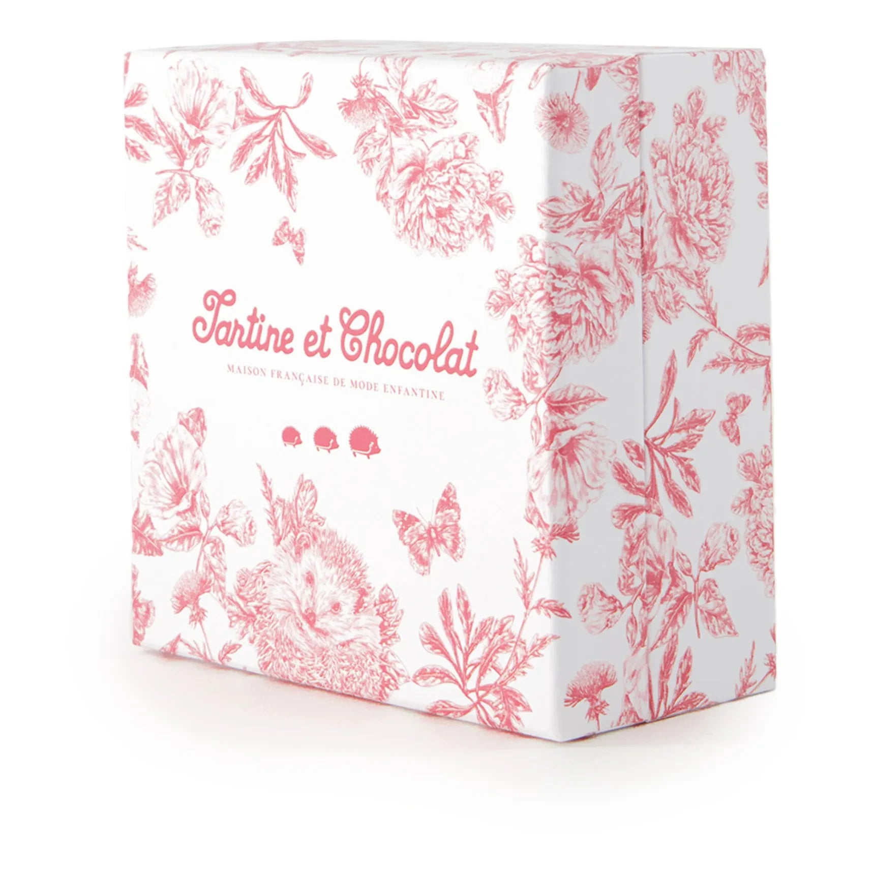 Tartine et Chocolat - Augustin Bunny Toile de Jouy Plush Cloth | Peach