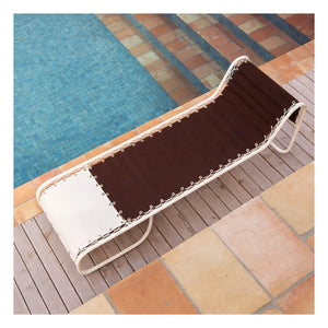 Honoré - Campo Outdoor Chaise Lounge  | Brown