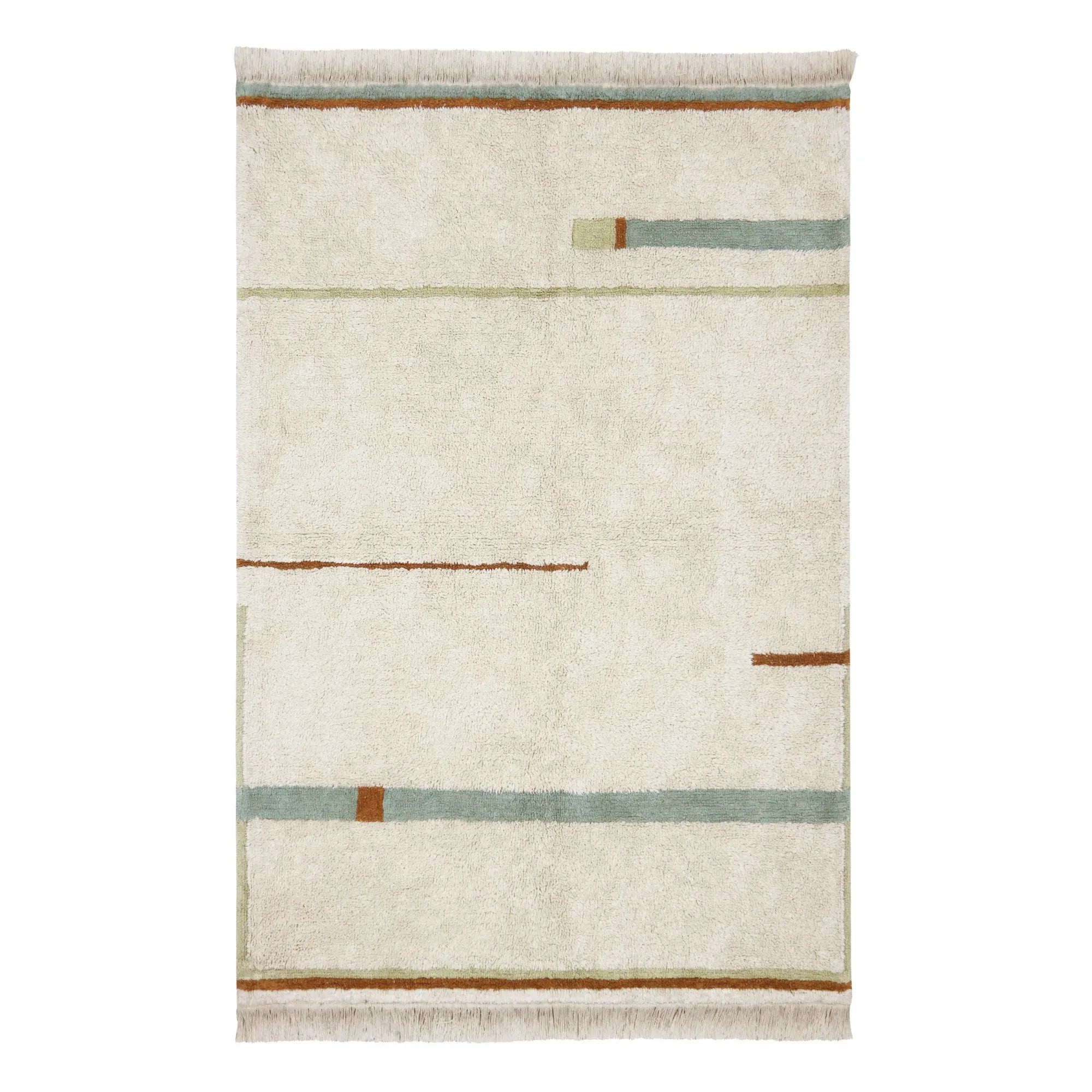 Lorena Canals - Lanes Rug | Gray blue