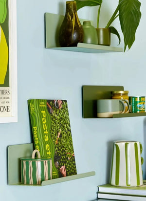 Mustard Made - Ledge Metal Wall Shelf | Sage