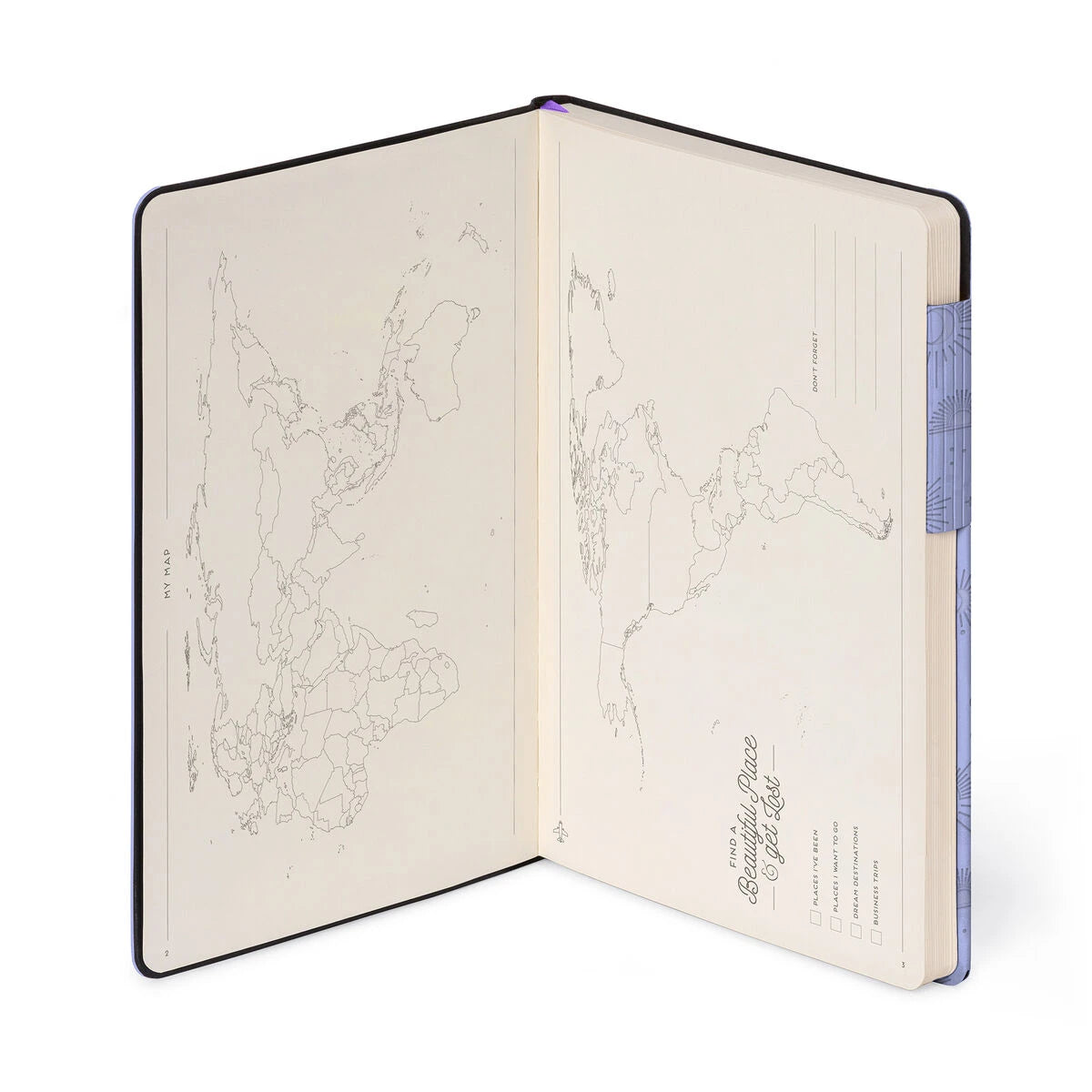 Legami - Lined Notebook with Monochrome Soft Cover - Cosmic Lilac - My Notebook