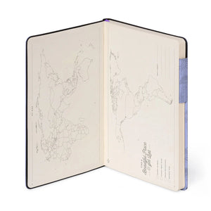 Legami - Lined Notebook with Monochrome Soft Cover - Cosmic Lilac - My Notebook
