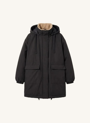 By Bar - Kapüşonlu Dean Parka | Siyah