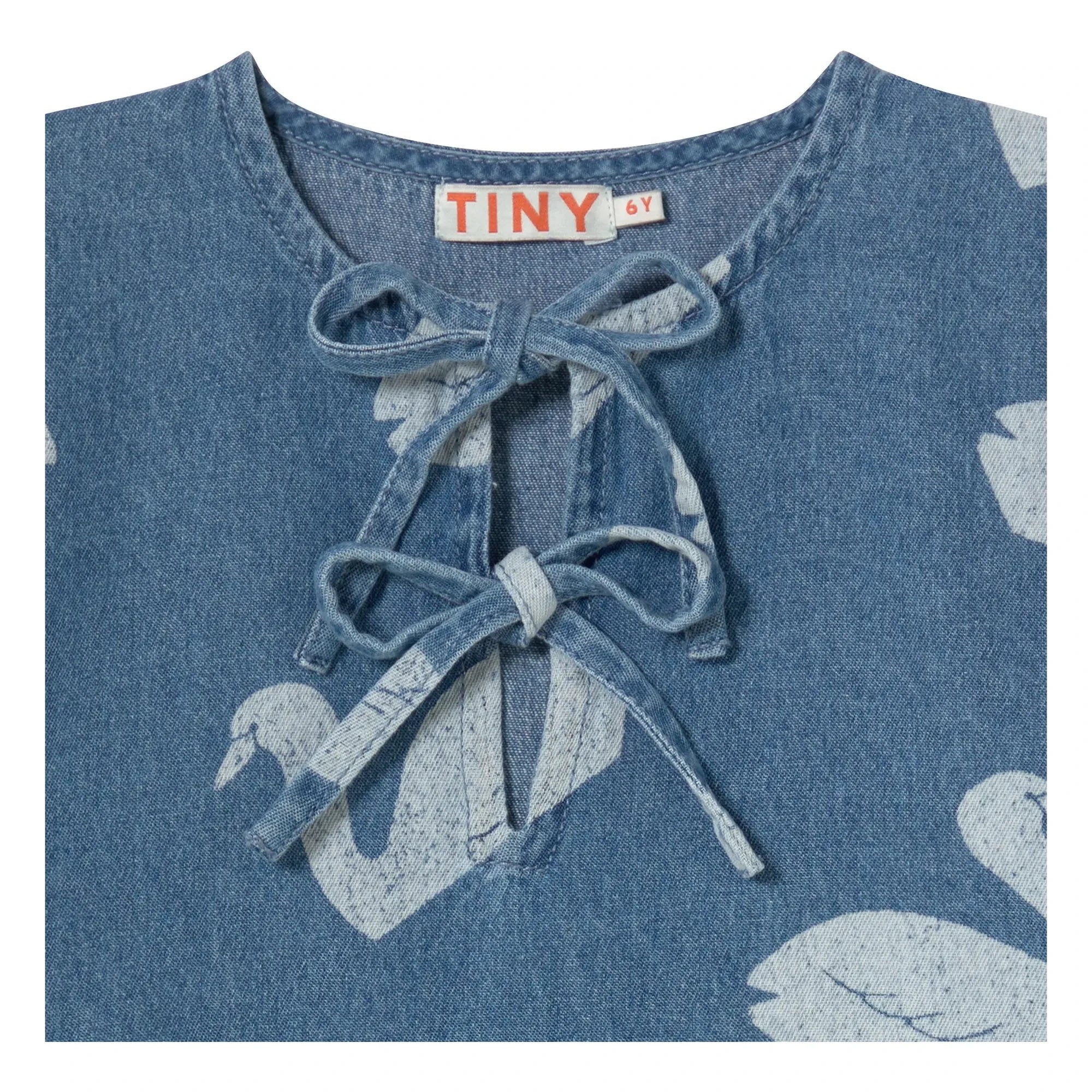 Tinycottons - Denim Swan Dress | Blue