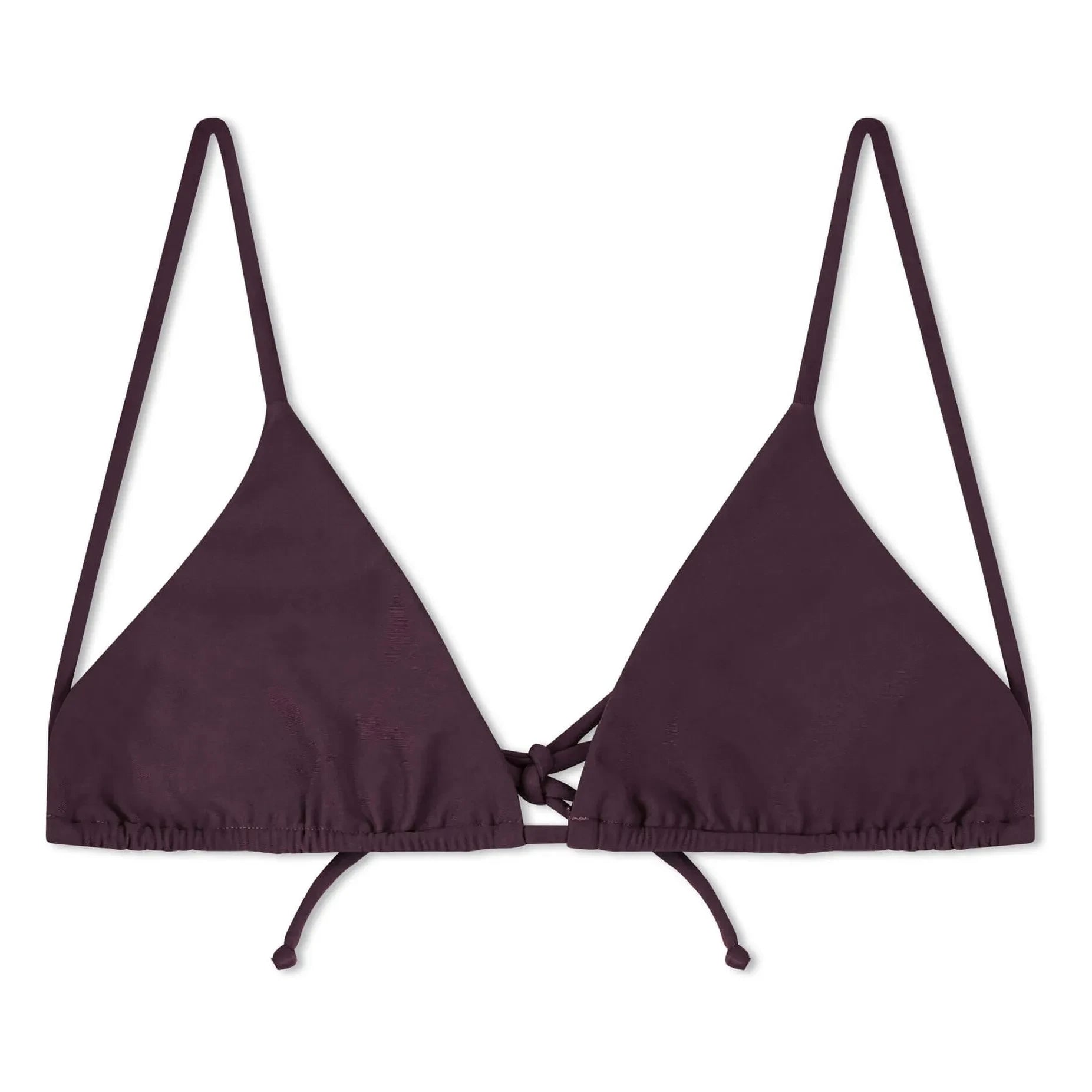 Matona - Triangular Jersey Top Made from Recycled Fibers | Aubergine