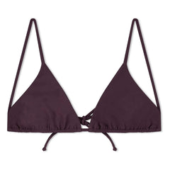 Matona - Triangular Jersey Top Made from Recycled Fibers | Aubergine
