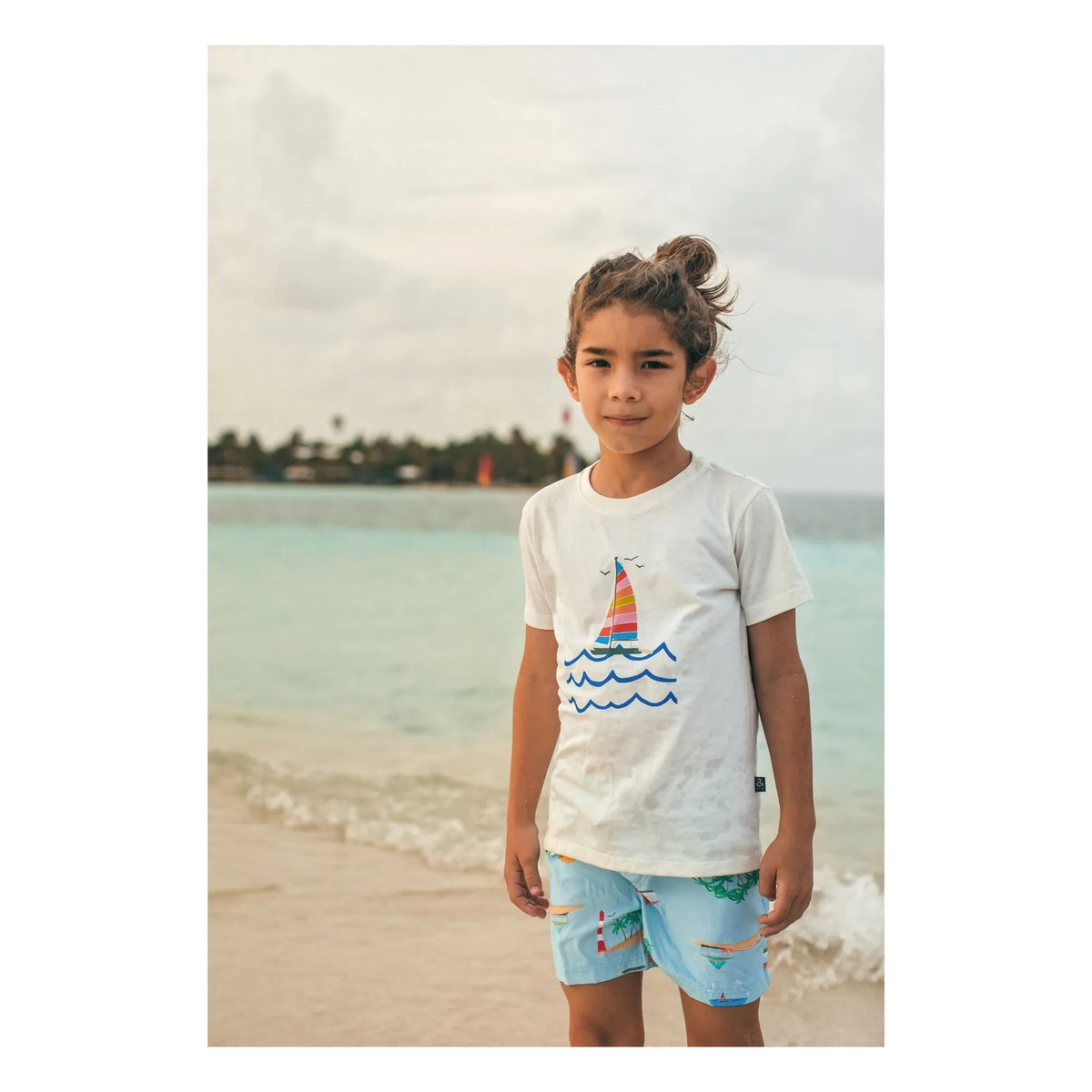 Pepita & Me - Sailboat printed T-shirt | White