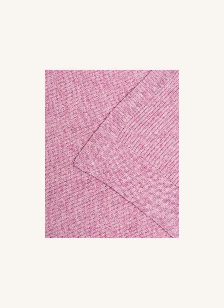 Hvid - Gaston Laine Merino Blanket | Cotton Candy Pink