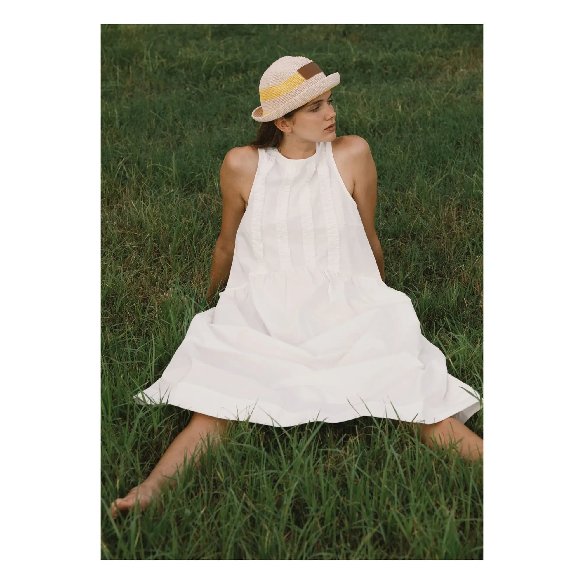 The Tiny Big Sister - Cotton Dress | Off White