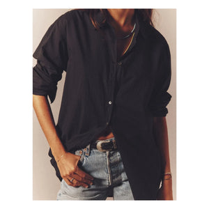 Xirena - Beau Cotton Poplin Shirt | Black