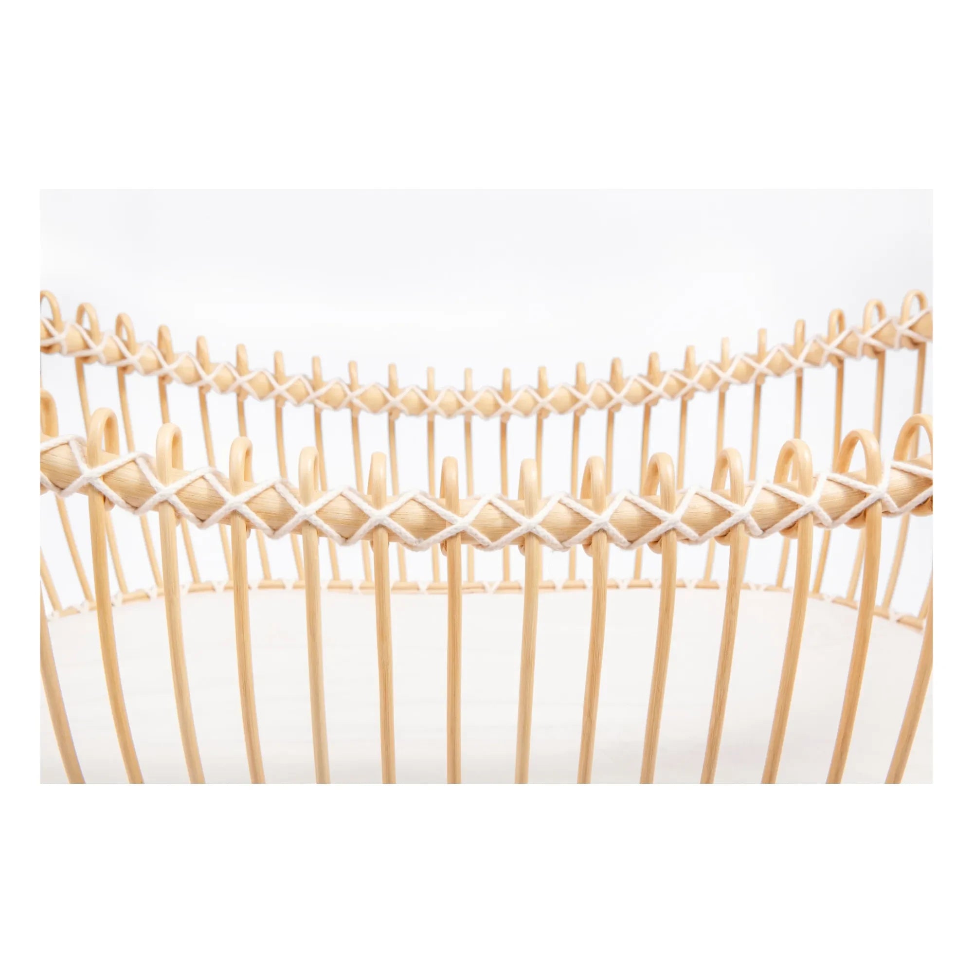 Bermbach Handcrafted - Lola Wicker Crib - Cotton Rope