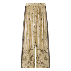 Mes Demoiselles - Juliette Silk Metallic Pants | Gold