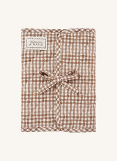 Editions Aimable - Henriette health book case | Noisette Vichy Cotton