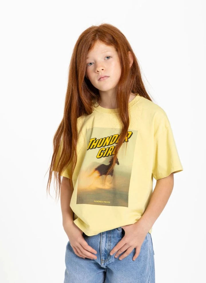 Hundred Pieces - Luna Horses T-Shirt | Light Yellow
