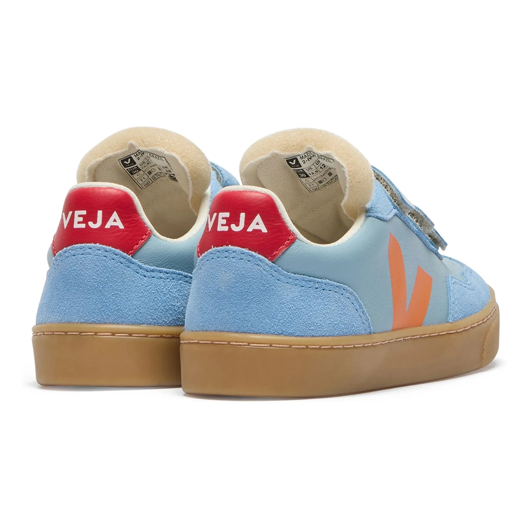Veja - Scratch Sneakers Small V-90 Leather O.T. | Light Blue
