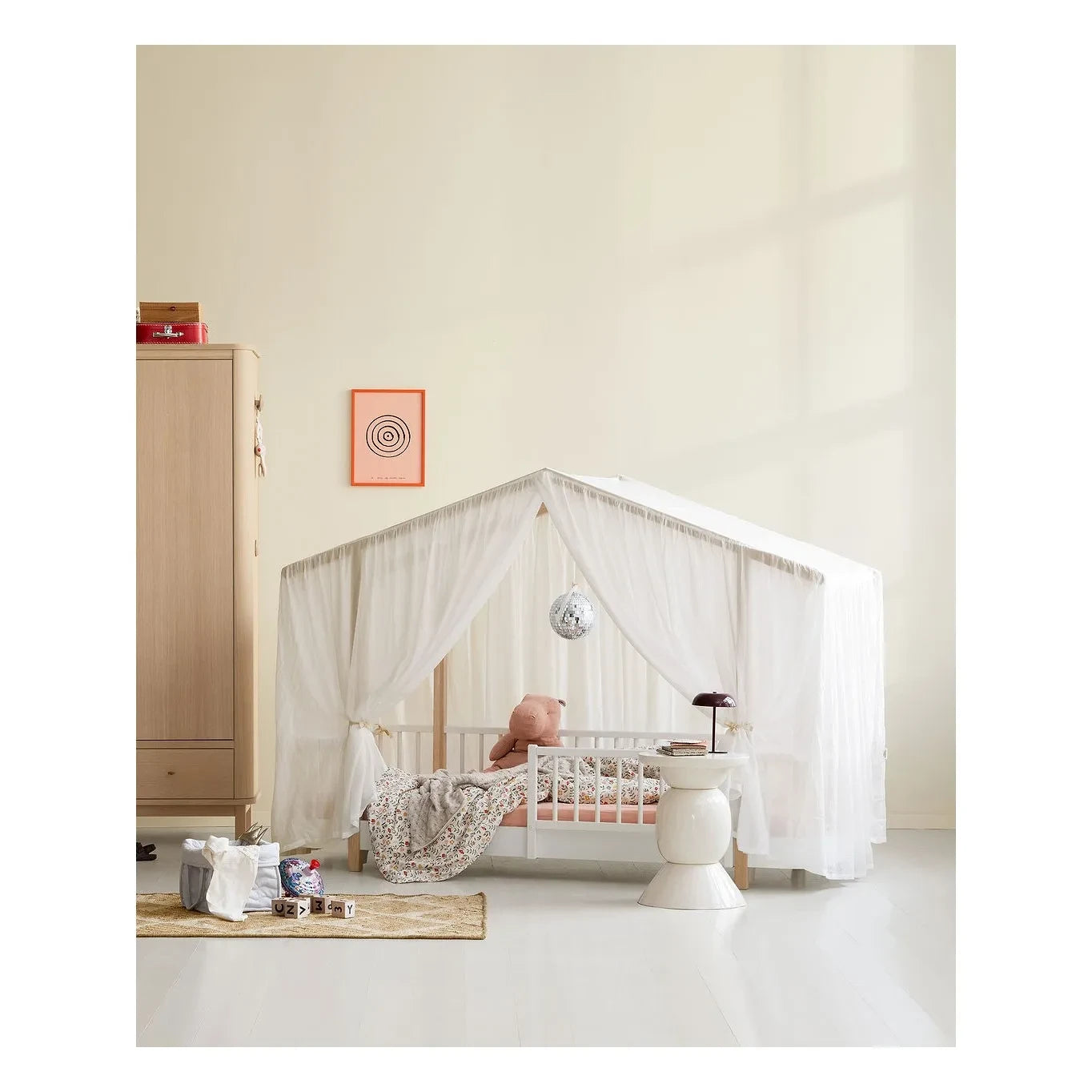 Oliver Furniture - Cabane Wood Orijinal yatak tentesi | Şeffaf