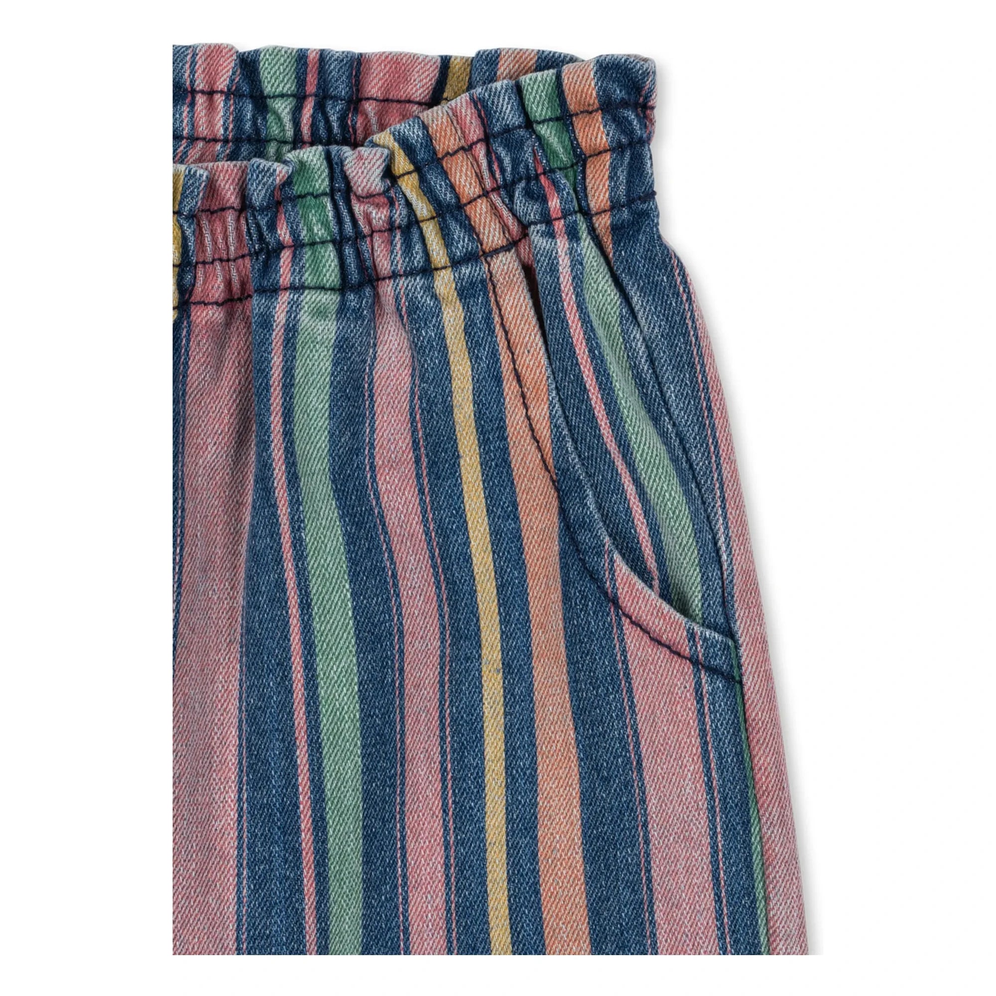 Konges Sløjd - Striped Organic Cotton Magot Trousers | Blue
