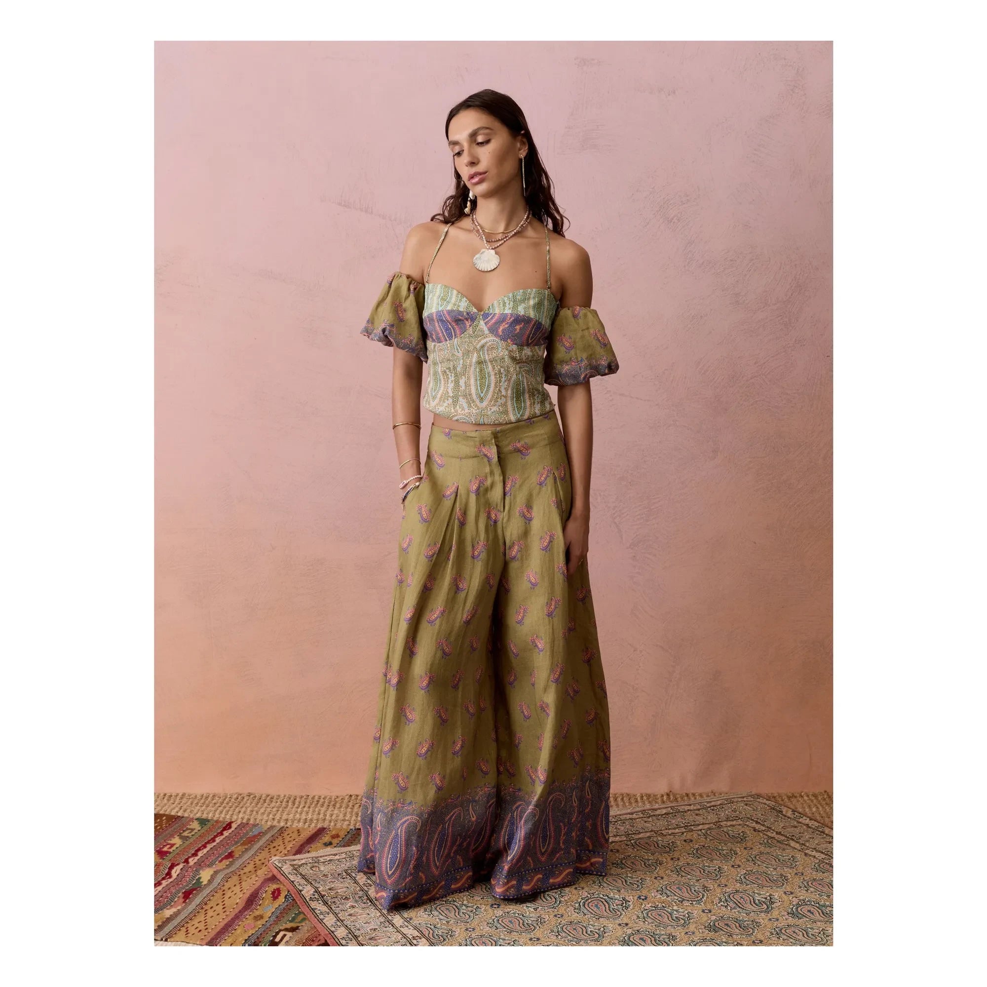 Boteh - Lucent Linen Pants | Khaki