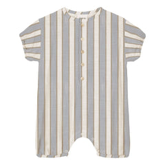 Studio Bohème - Combishort Bebecito Striped Organic Cotton | Light blue