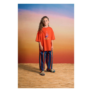 Maison Mangostan - Striped Pants | Navy Blue
