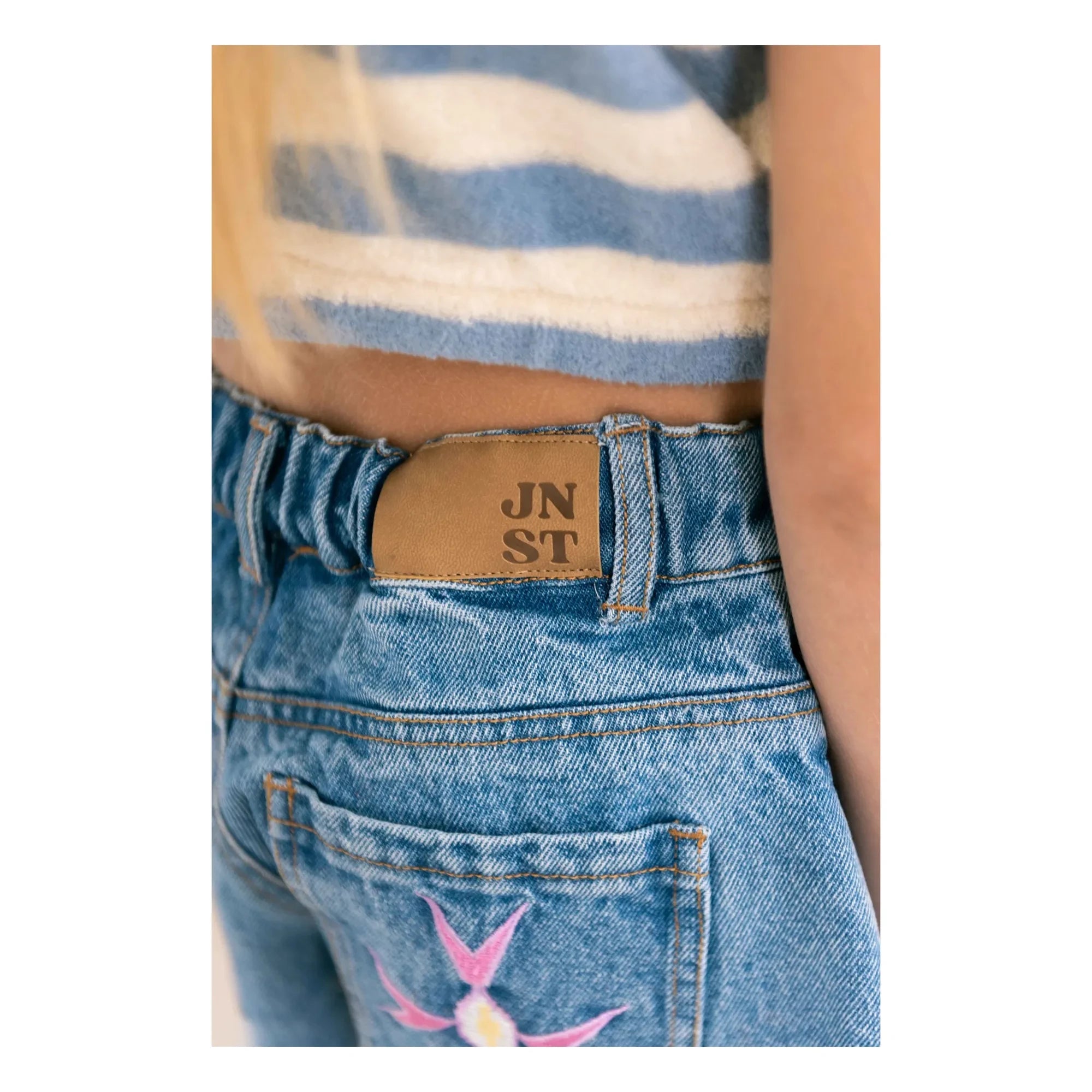 Jenest - Lilou Organik Pamuk Denim Şort | Mavi