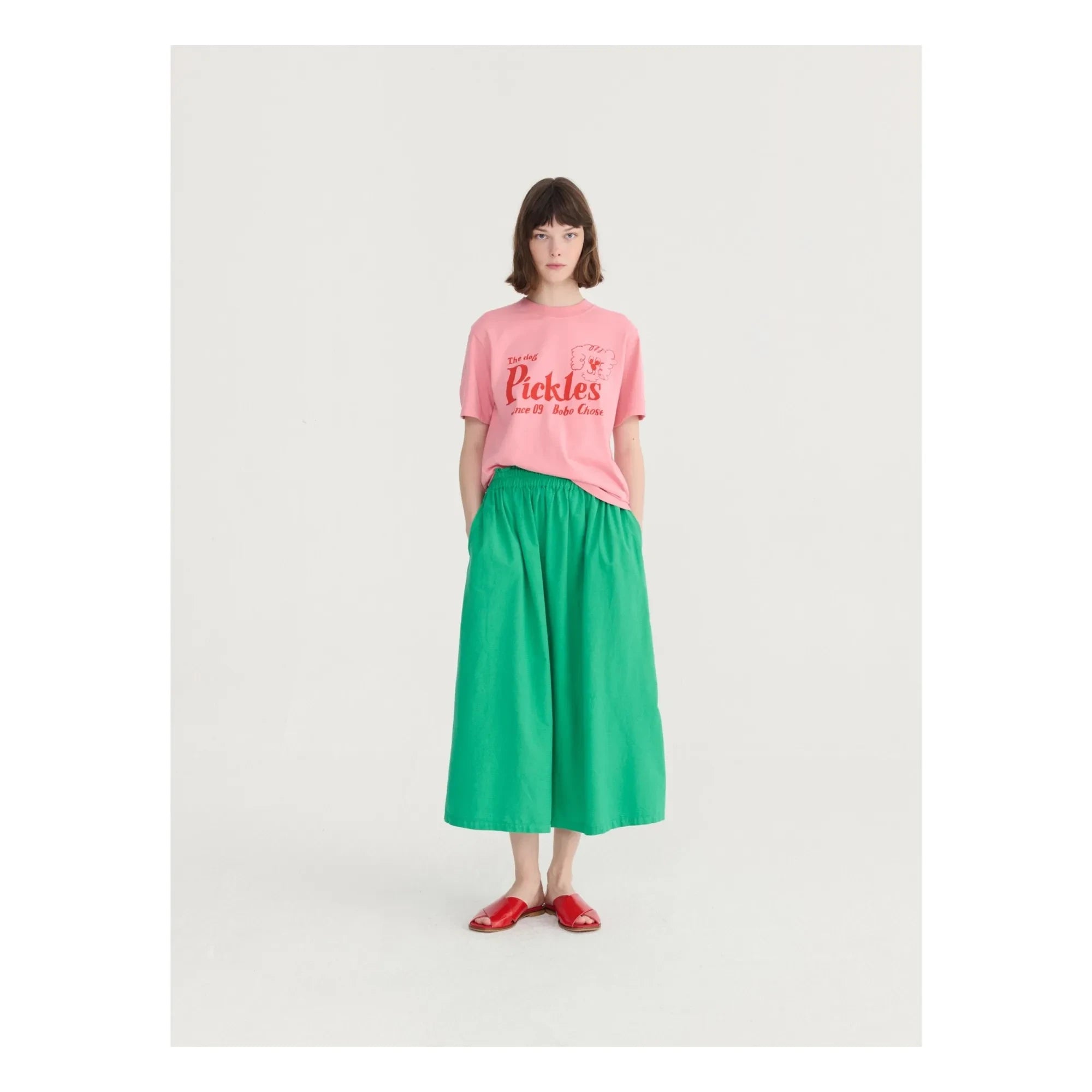 Bobo Choses - The Dog Pickles Organic Cotton T-Shirt | Pink