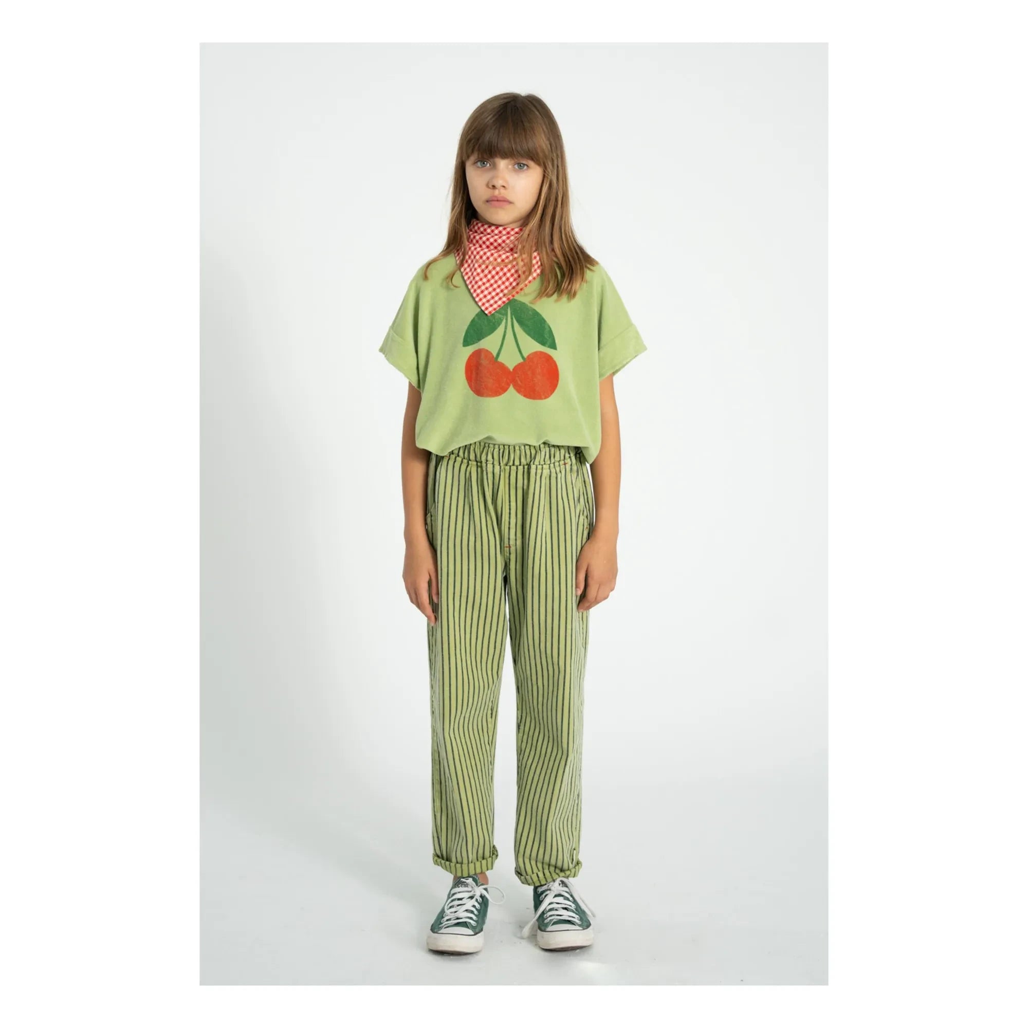 Piupiuchick - Ma Chérie Organic Cotton Sponge T-Shirt | Olive