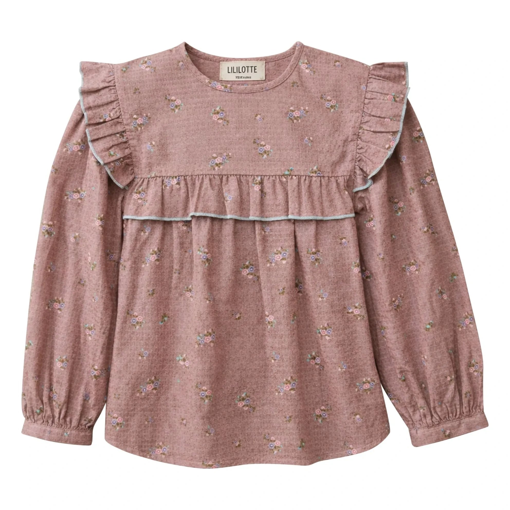 Lililotte - Bianca Fleurie Blouse Organic Cotton | Powder Pink