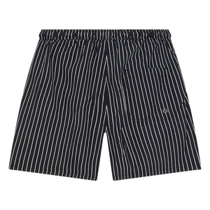 Finger in the Nose - Freeboy Striped Swim Shorts | Black