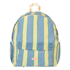 Tinycottons - Striped Denim Backpack | Blue
