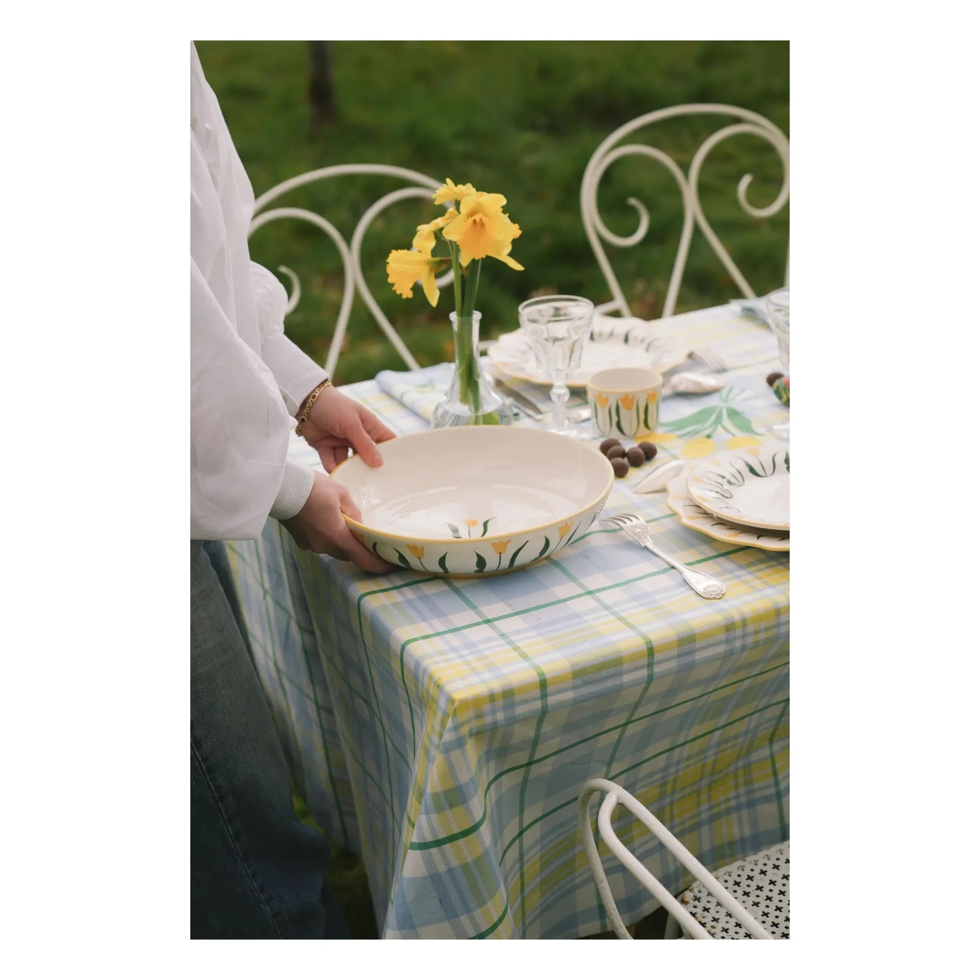 Denise - Plat Fan Fan | Yellow