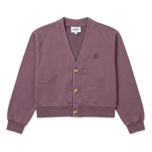 Finger in the nose - Lars Organic Cotton Cardigan | Dark purple