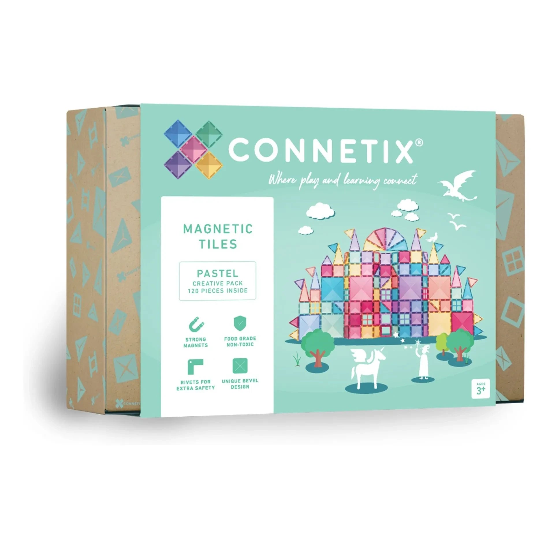 Connetix - Creative Set - 120 Pieces | Pastel