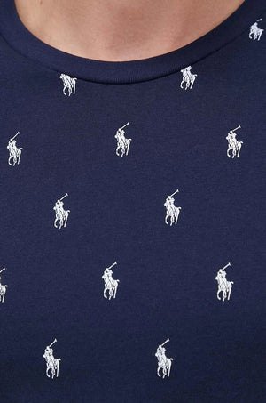 Kısa Kollu Pamuklu Pijama Üstü Polo Ralph Lauren