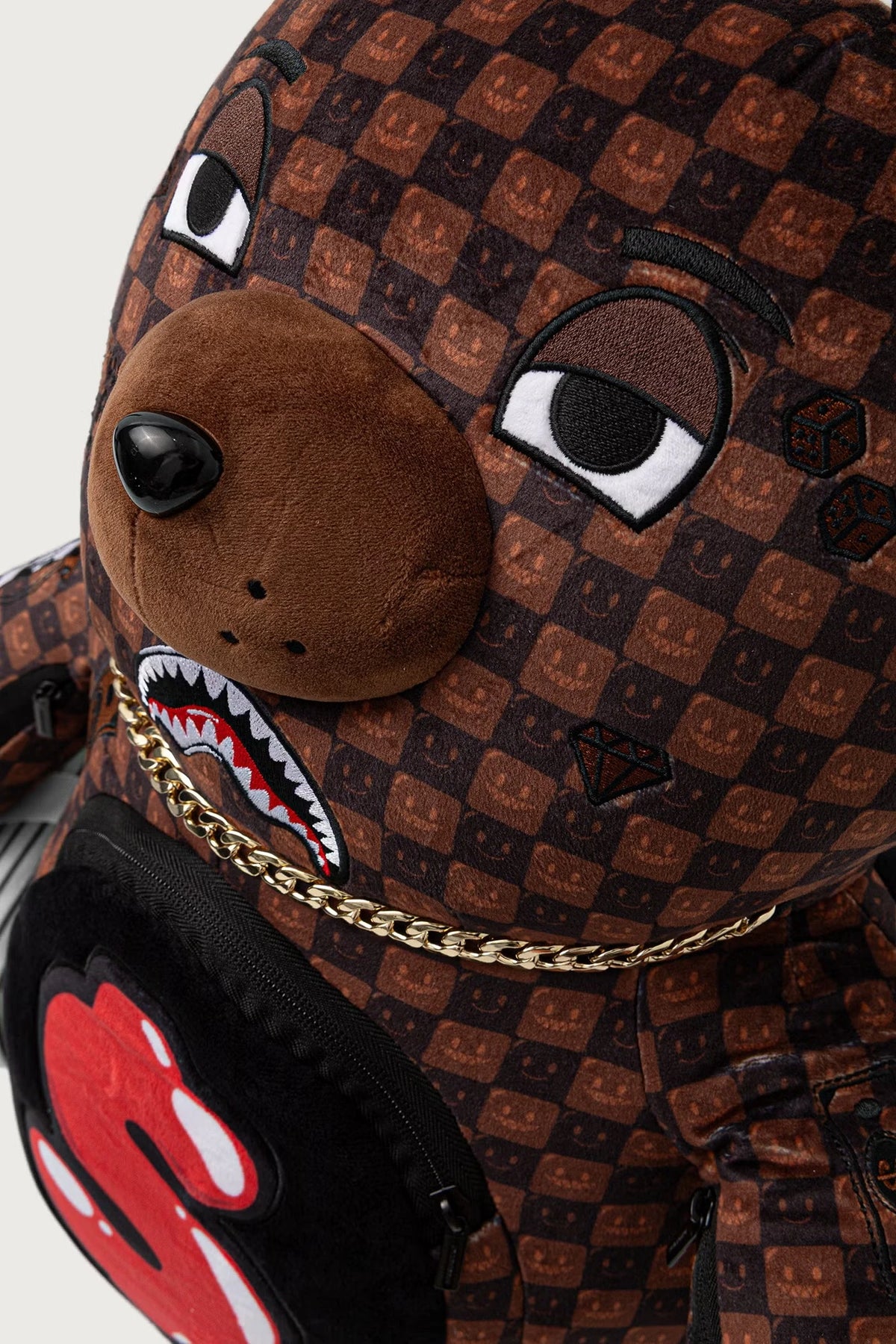 Sprayground - Brown Shark Backpack in Paris 910B9308NSZ