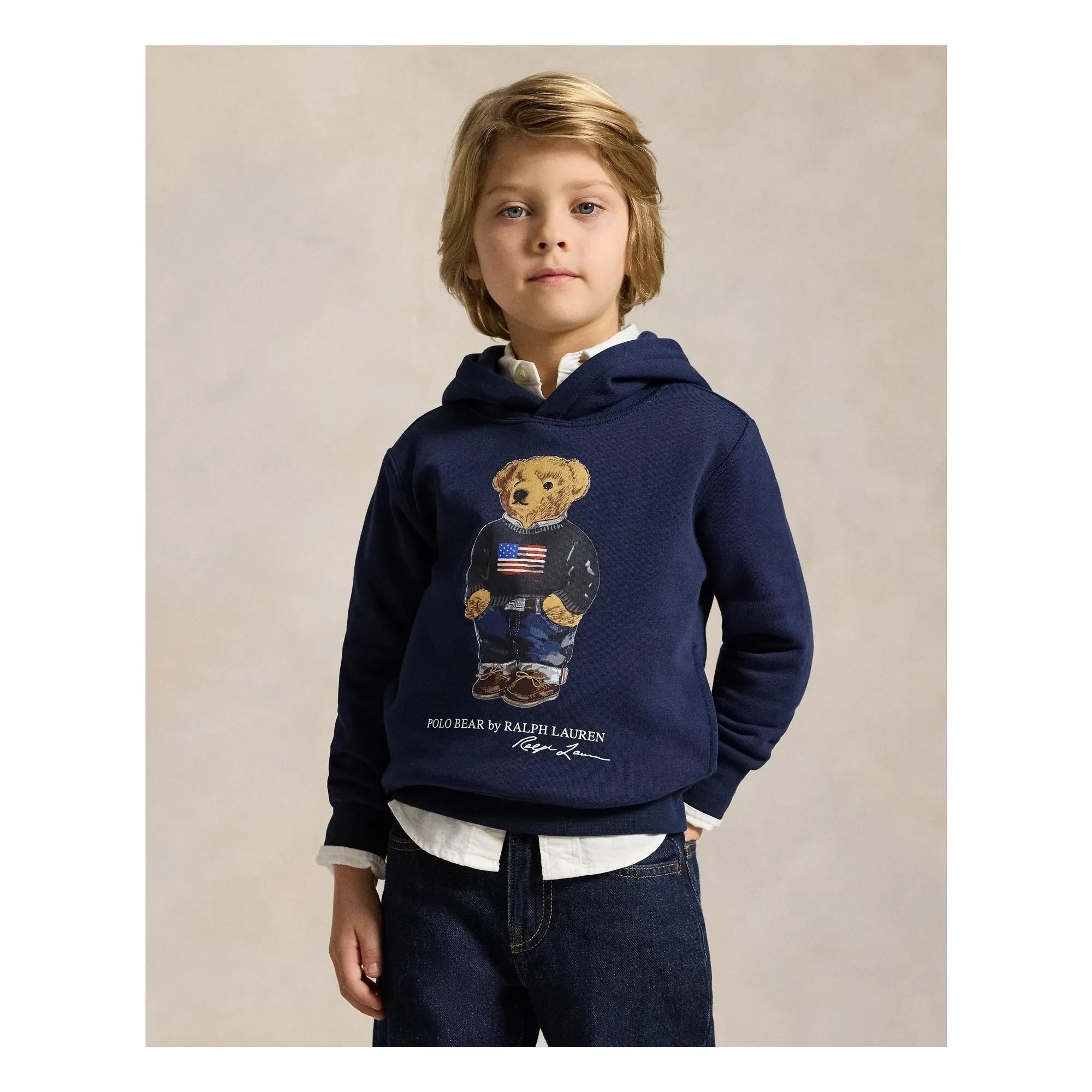 Ralph Lauren - Bear Hoodie Sweatshirt | Navy
