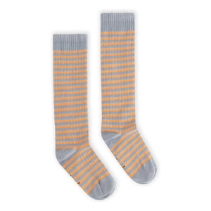 Gray Label - Striped Organic Cotton Socks | Apricot