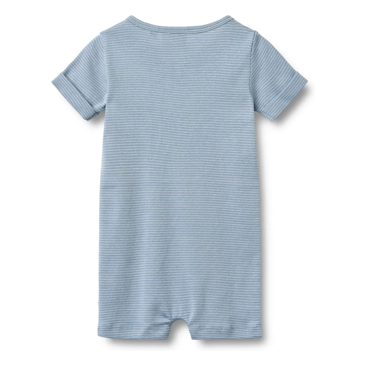 Wheat - Organic cotton Alfred striped bodysuit | Light Blue