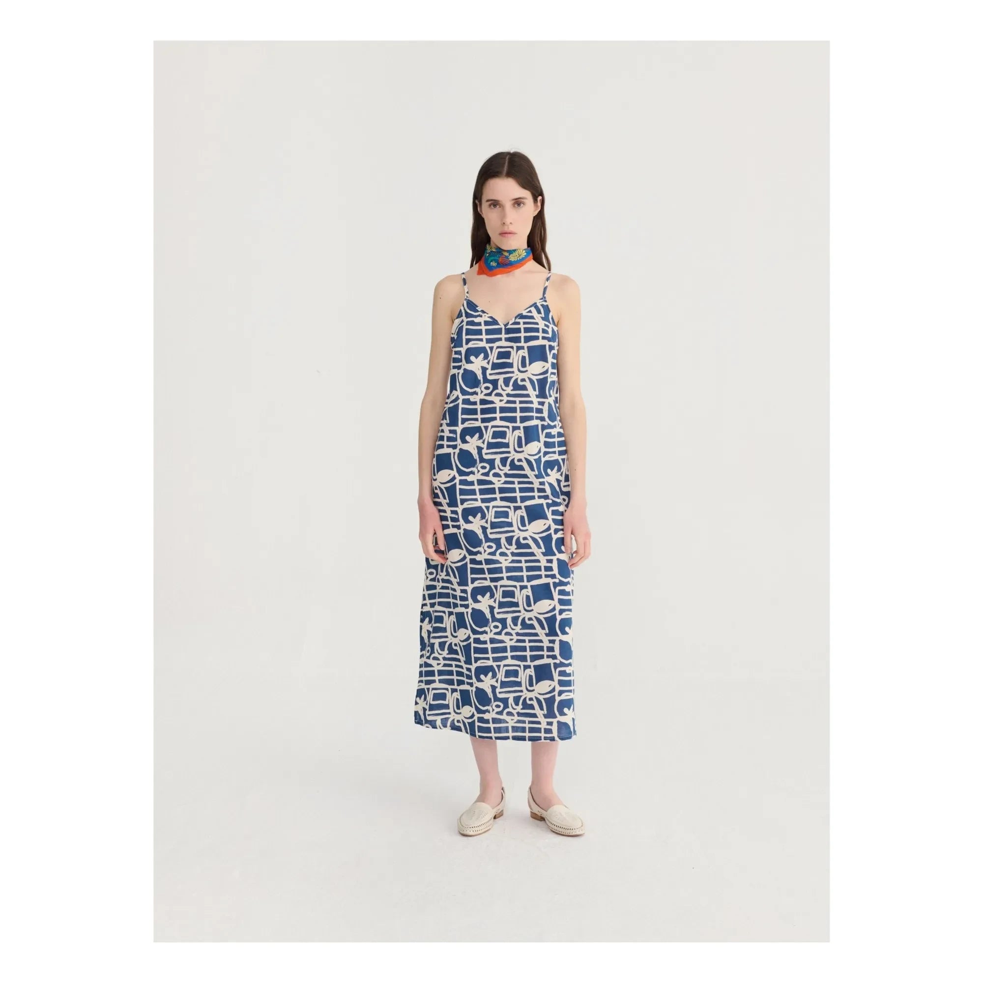 Bobo Choses - Cookery Festival Organic Cotton Dress | Gray