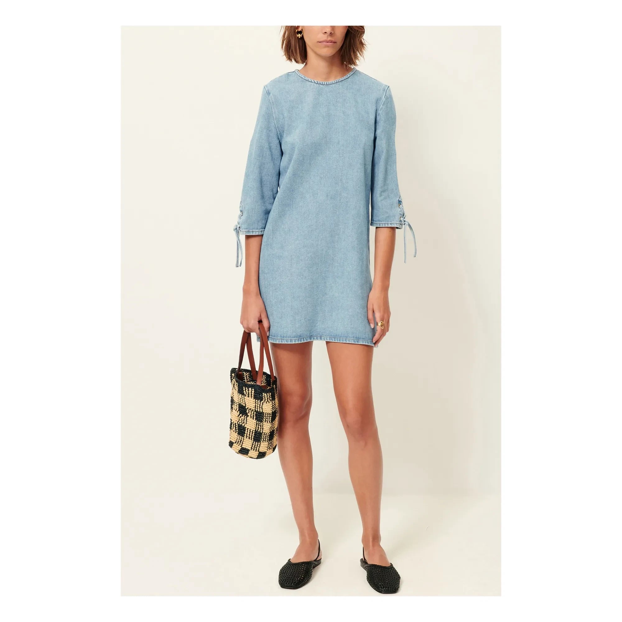 Sessùn - Tizzano Cotton Dress | Light Blue