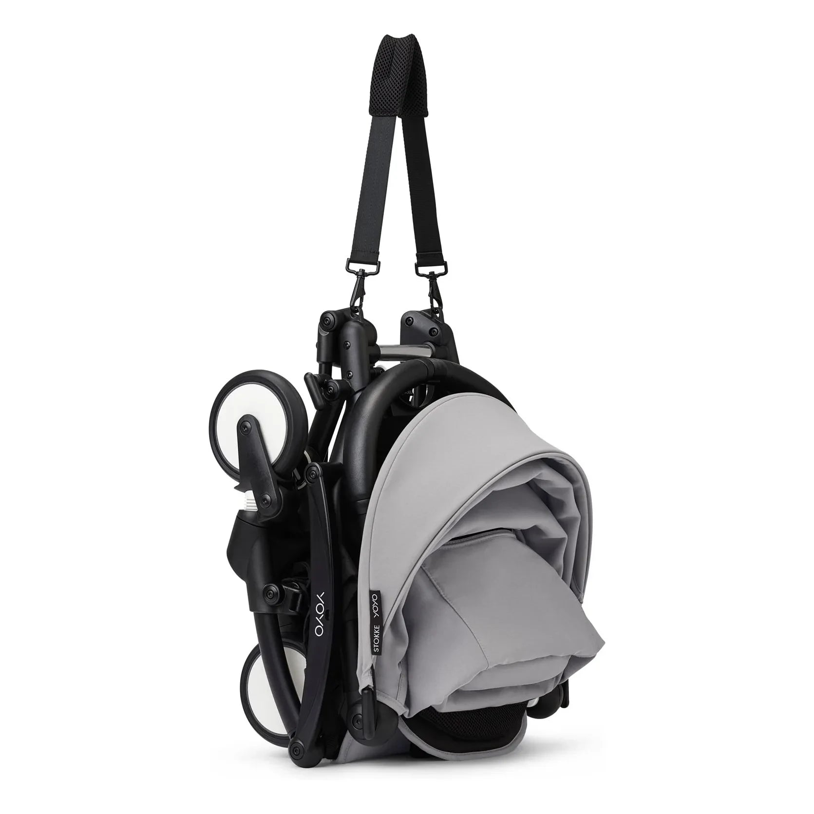 Stokke® - YOYO³ 0+ newborn stroller Black frame | Stone