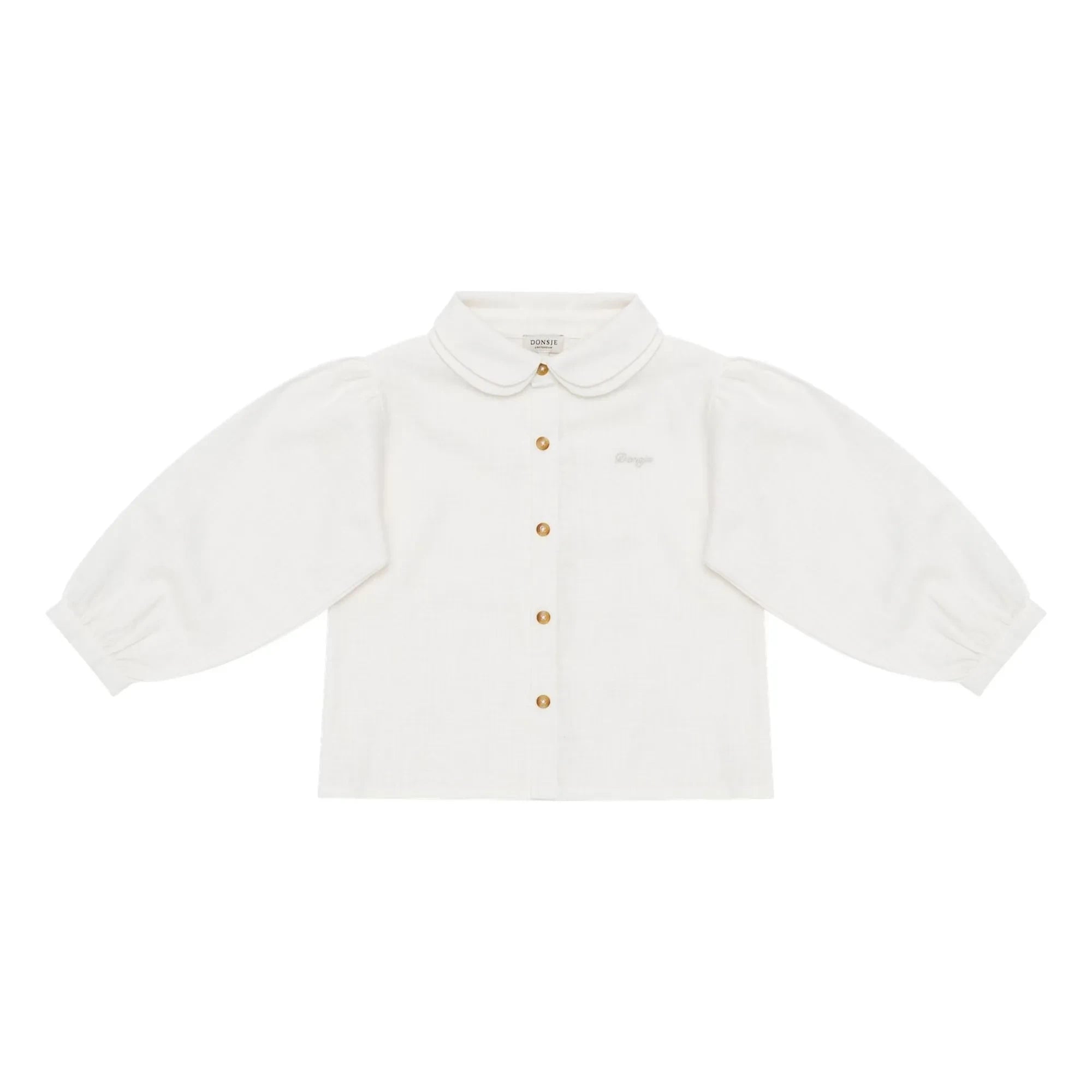 Donsje - Anoeche Blouse with Peter Pan Collar | White