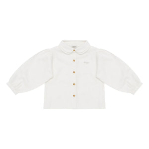 Donsje - Anoeche Blouse with Peter Pan Collar | White