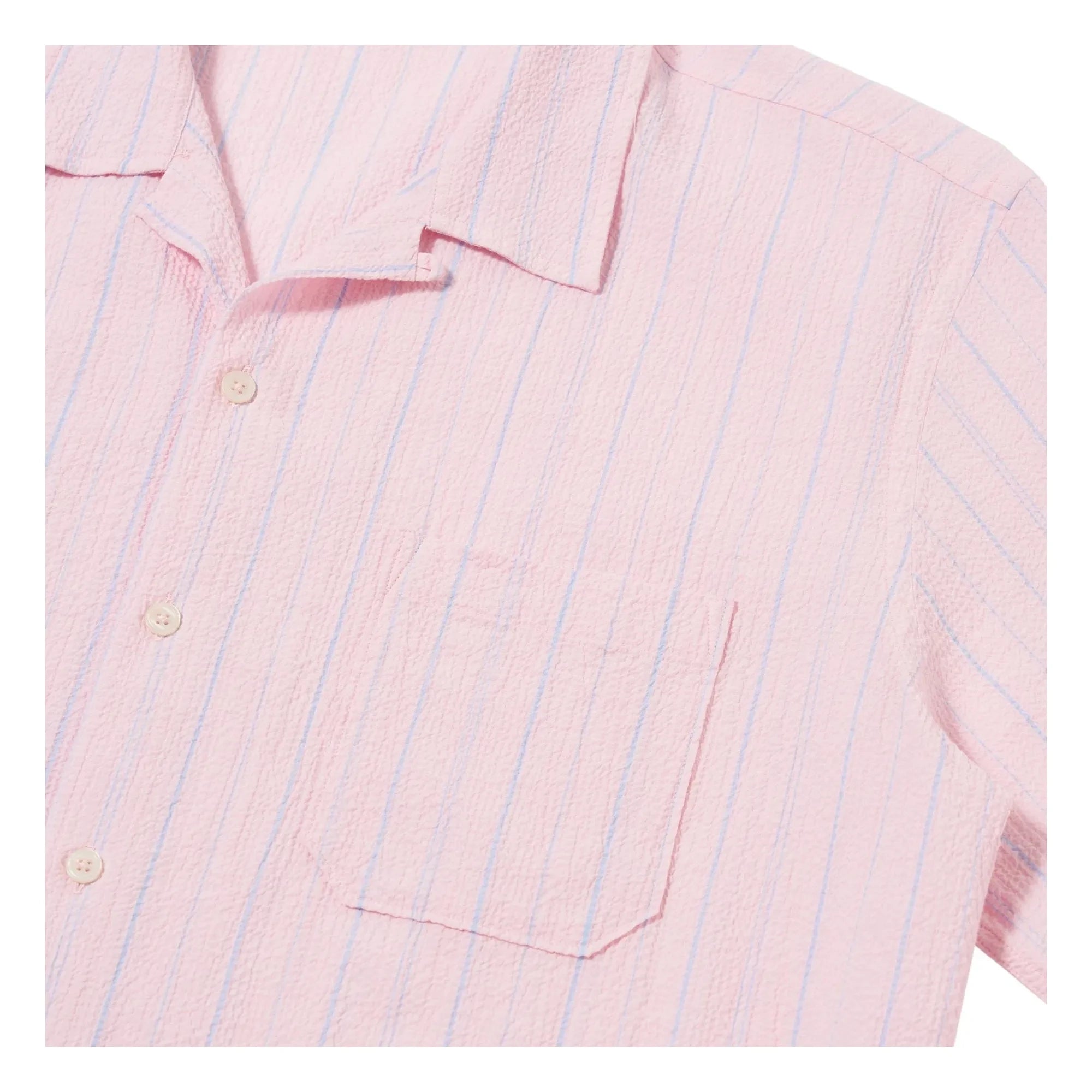 Universal Works - Striped Shirt Road | Pink